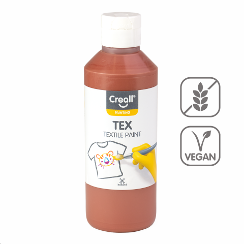 Barvy na textil CREALL 250ml hnědá